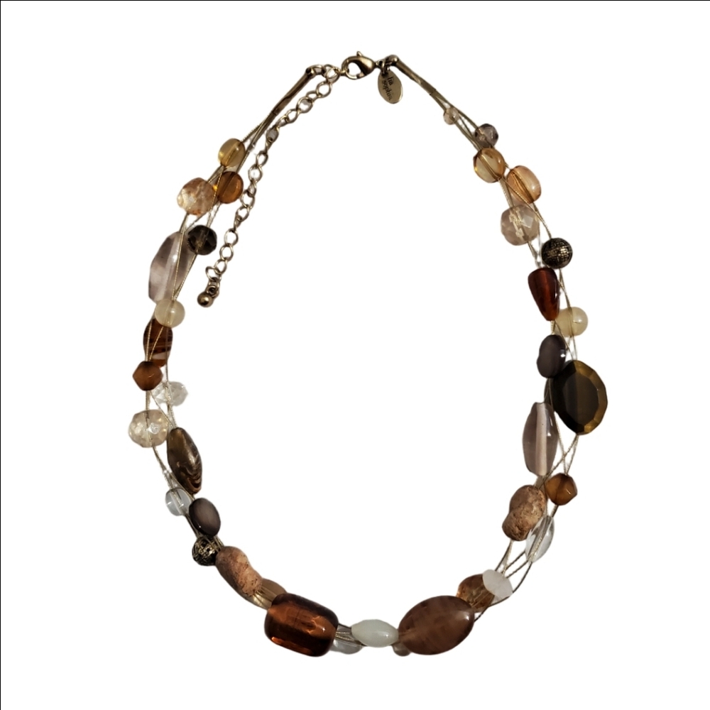 Lia Sophia Beaded Wire Necklace